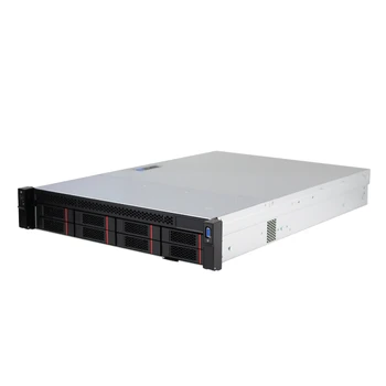 2023 НОВЫЙ корпус сервера хранения данных M265-8 с горячей подключением в стойке 2U, 8 отсеков, объединительная плата 6 ГБ, 2 * USB3.0, поддержка материнской платы EATX с блоком питания 600 Вт