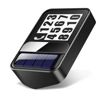  Временная светящаяся карточка с номерным знаком телефона, скрывающая номерной знак телефона, наклейки с номерами 0-9, светодиодные фонари на солнечных батареях