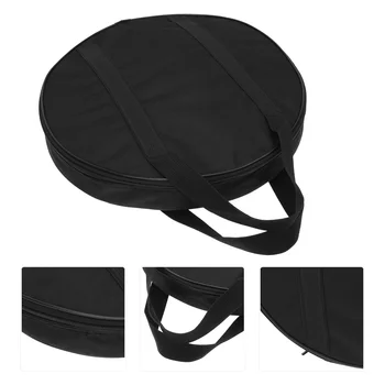  Утолщенный держатель для хранения гонга Портативная защитная сумка для тарелок Черная сумка для инструментов с ручкой Водонепроницаемая сумка для переноски